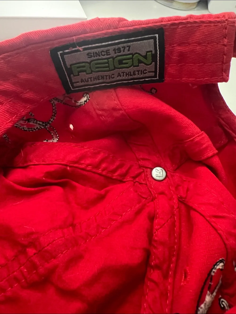 Red Vintage Reign Baseball Cap